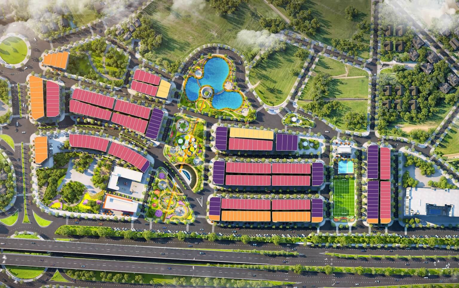 mặt bằng dự án bavella green park bắc giang
