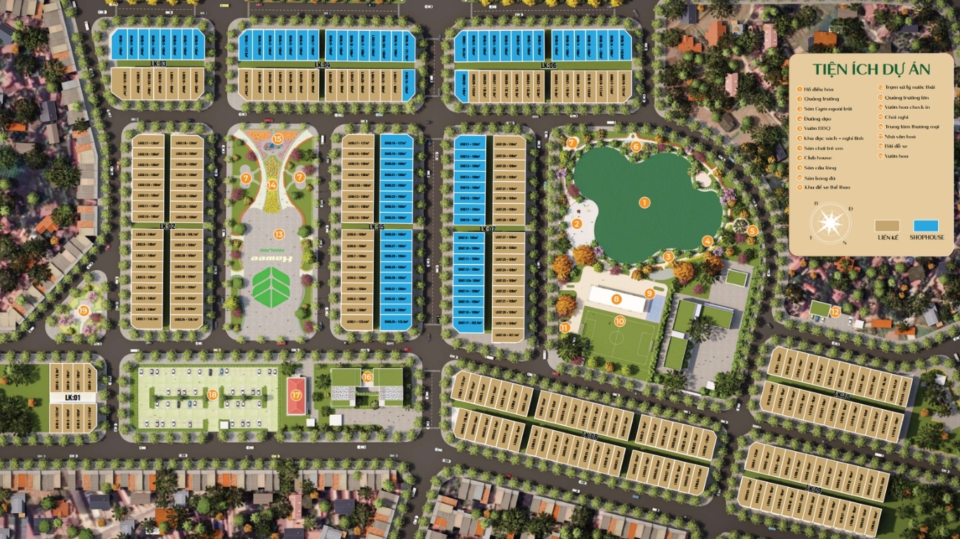 mặt bằng dự án hawee parkland cao thượng